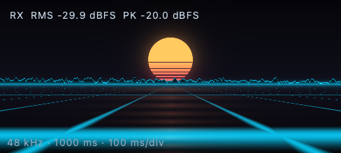 3D spectrum horizon view